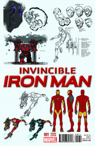Invincible Iron Man #1 Variant Covor
