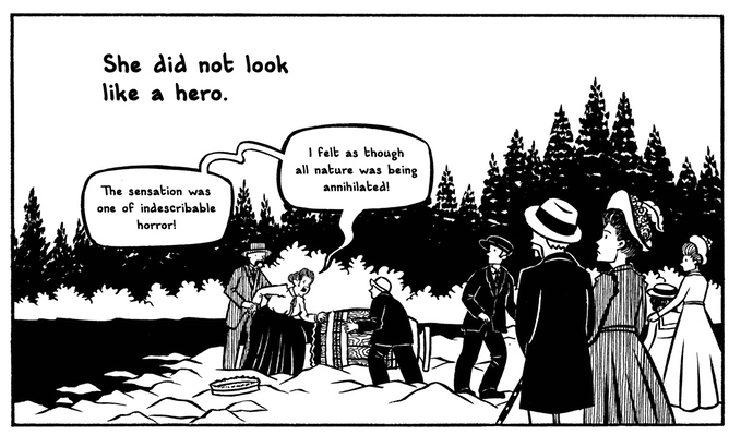 A panel from The Plunge