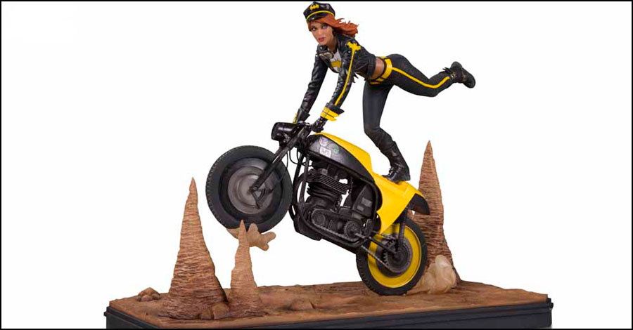 Batgirl and Supergirl hit the road as ‘Gotham City Garage’ statues