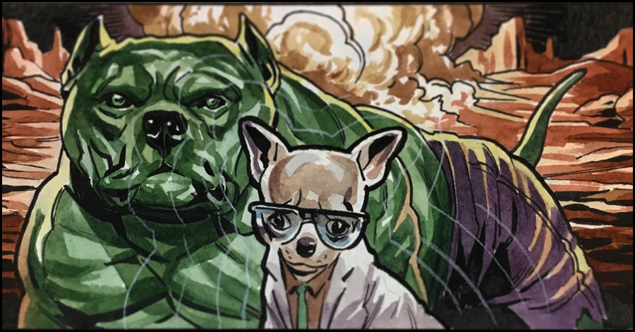Inktober Spotlight: Benjamin Dewey’s super-pets