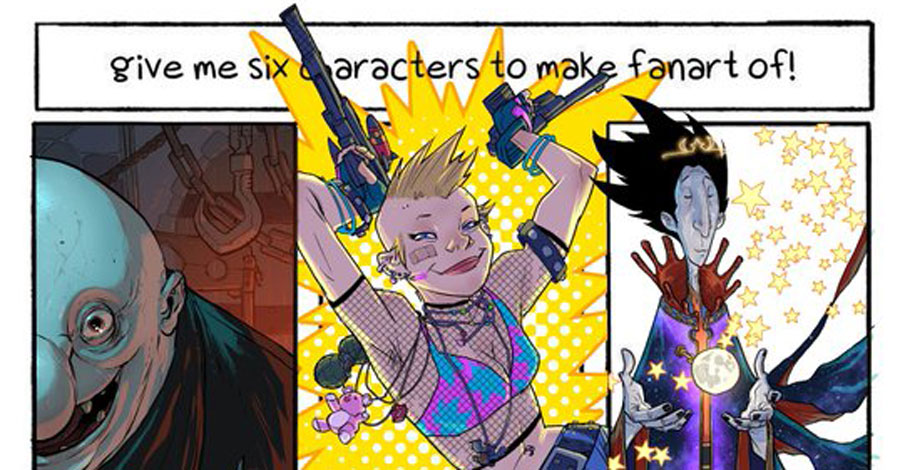 Artists take the #SixFanarts Challenge