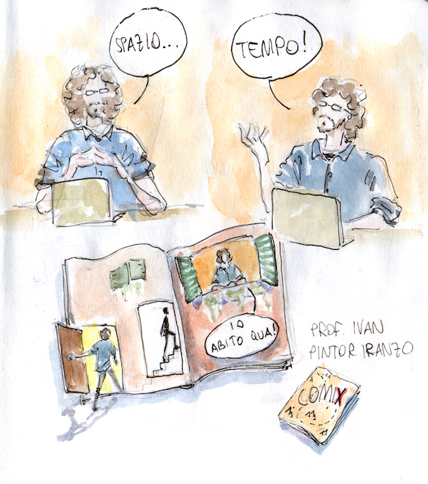 Illustration from Prof. Ivan Pintor Iranzo's lecture on comics