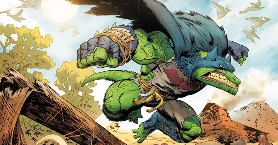 Gedeon + Johnson turn the Justice League into dinosaurs in ‘Jurassic League’