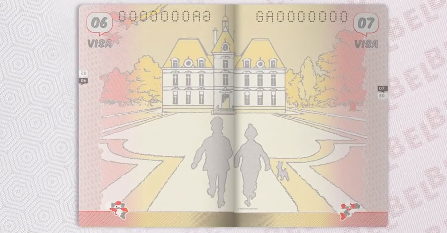 Belgium celebrates their comic heritage in their new passport designs