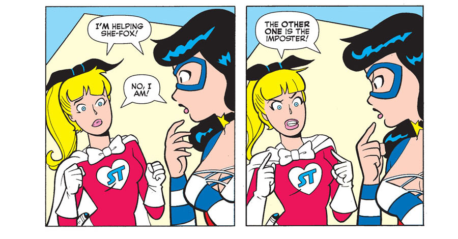 Who’s really helping She-Fox in this preview of ‘World of Betty and Veronica Jumbo Comics Digest’ #24?