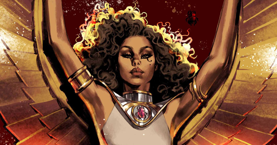 Scarlet Scarab will make her comic book debut in July
