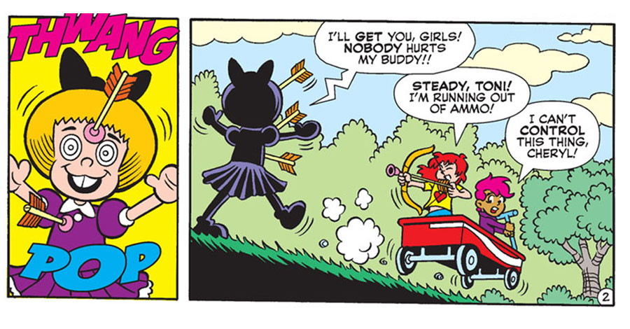 A killer doll runs wild and Betty gets a superhero upgrade in this preview of ‘World of Betty & Veronica Jumbo Comics Digest’ #27