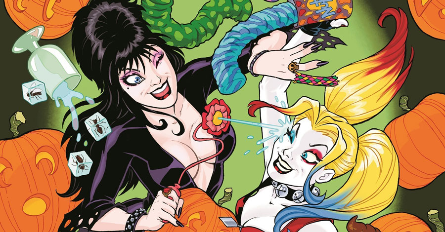 Harley Quinn + Elvira will meet in a crossover; chaos to ensue