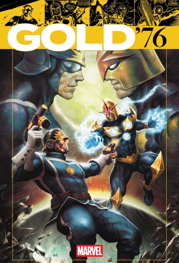 Marvel Gold '76 variant by Kendrick Lim