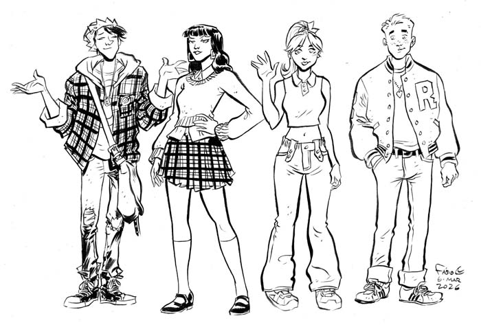 Archie character designs by Fabio Moon