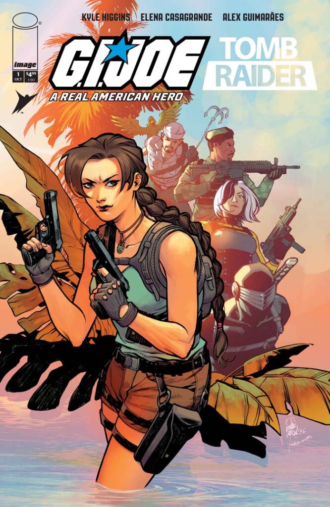 G.I. Joe: A Real American Hero/Tomb Raider #1 cover by Elena Casagrande & Alex Guimarães