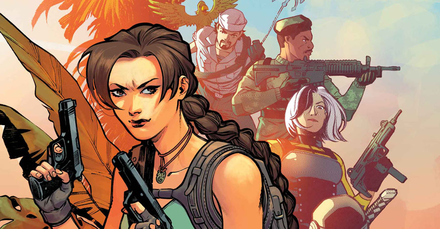Lara Croft makes a surprise appearance in ‘G.I. Joe: A Real American Hero’ this week before headlining a five-issue crossover
