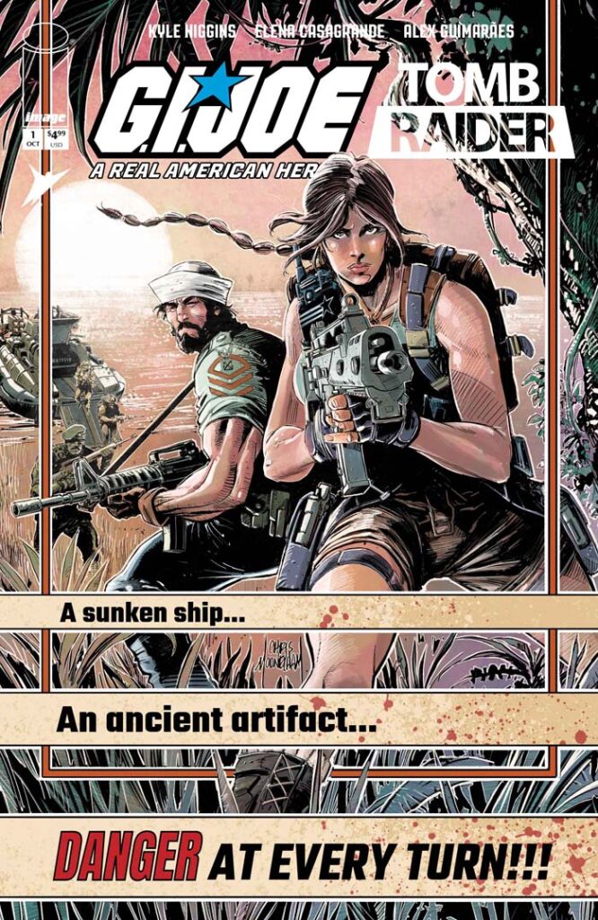 G.I. JOE: A Real American Hero/Tomb Raider #1 variant by Chris Mooneyham