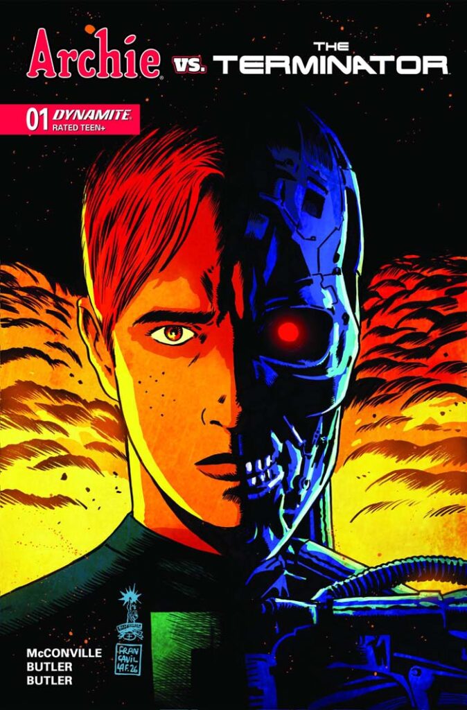 Archie vs. Terminator #1 cover by Francesco Francavilla