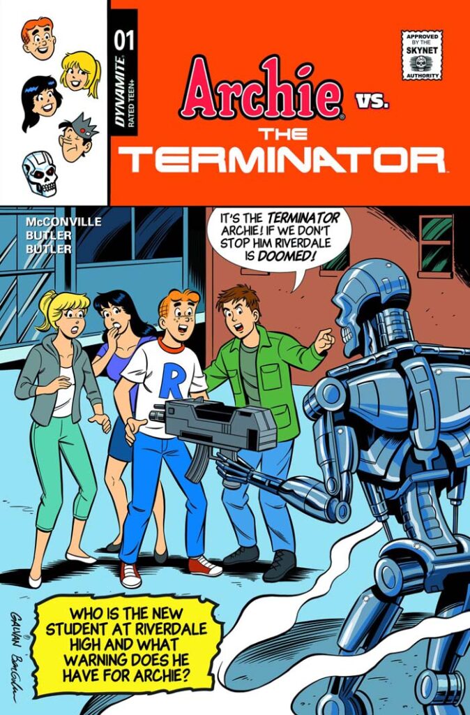 Archie vs. Terminator #1 variant by Bill Galvan