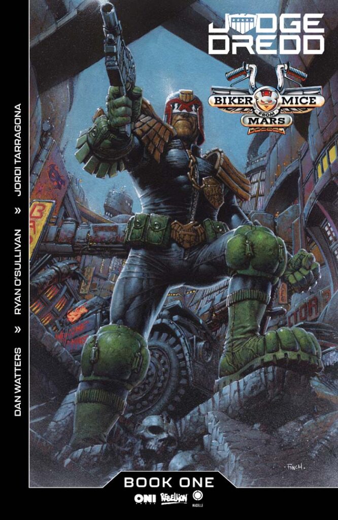Judge Dredd / Biker Mice From Mars #1 variant by David Finch