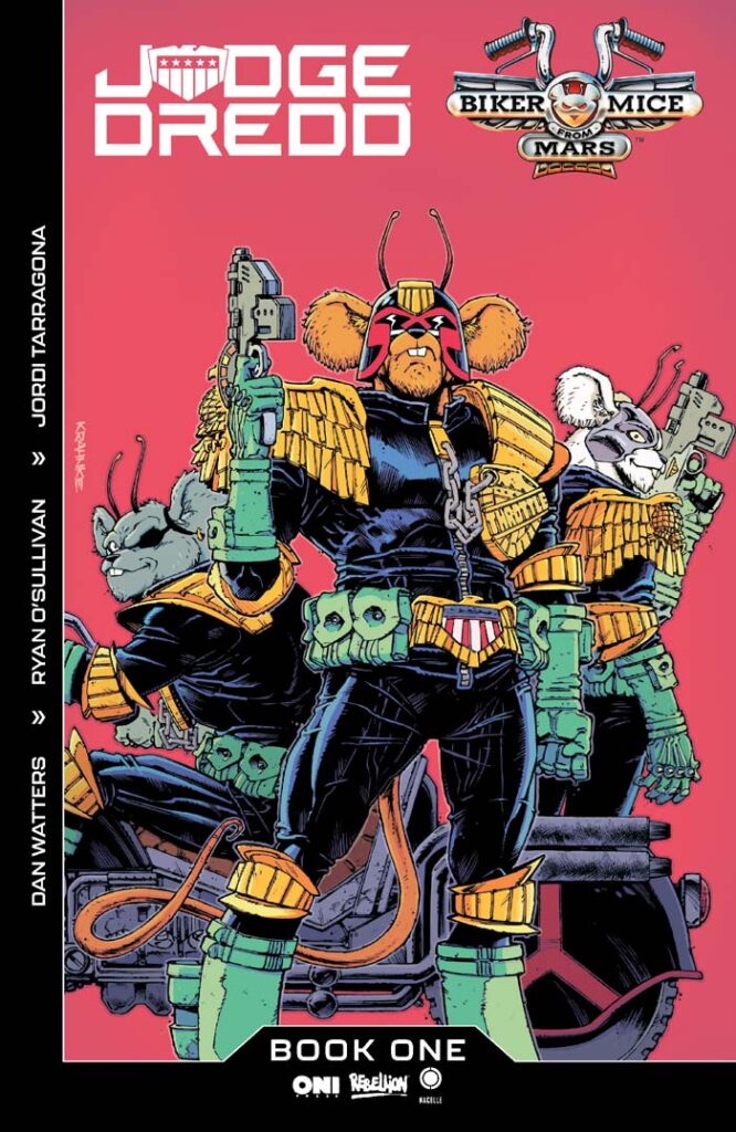 Judge Dredd / Biker Mice From Mars #1 variant by Andrew Krahnke