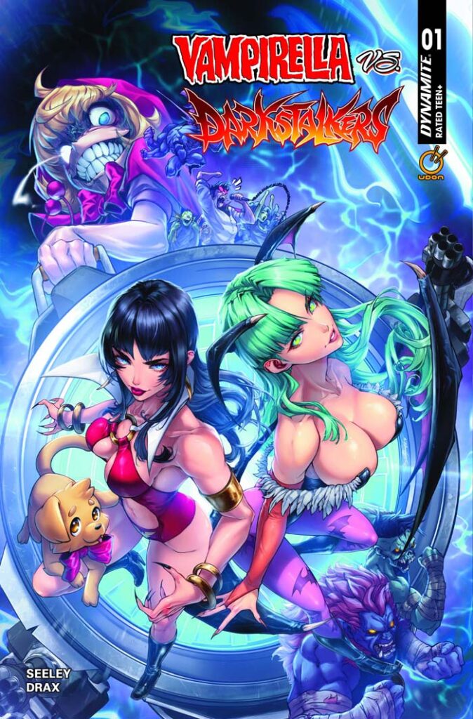 Vampirella vs. Darkstalkers #1 cover by Drax Gal