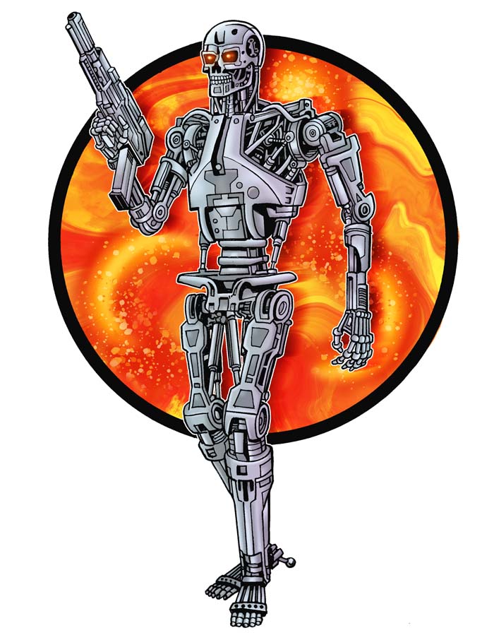 Archie vs. Terminator concept art