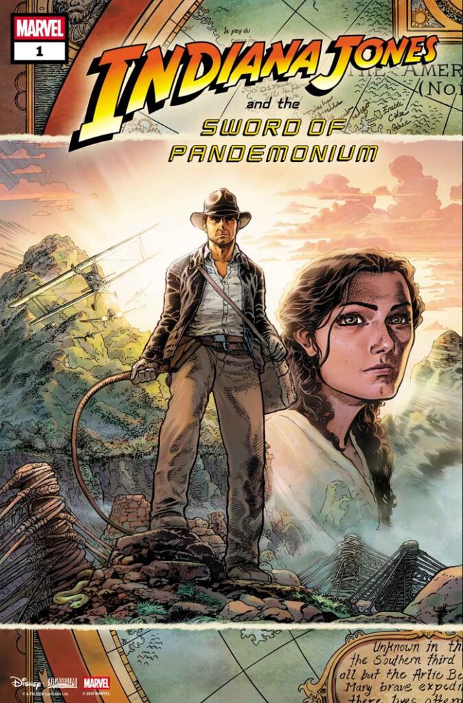 Indiana Jones and the Sword of Pandemonium #1 variant by Aaron Kuder