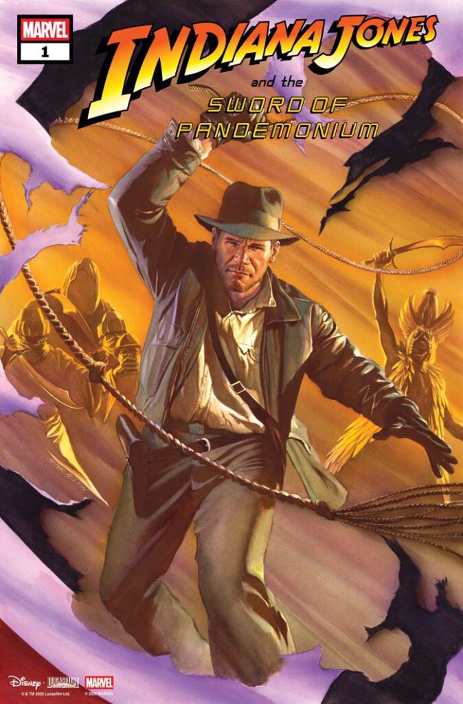 Indiana Jones and the Sword of Pandemonium #1 variant by Alex Ross