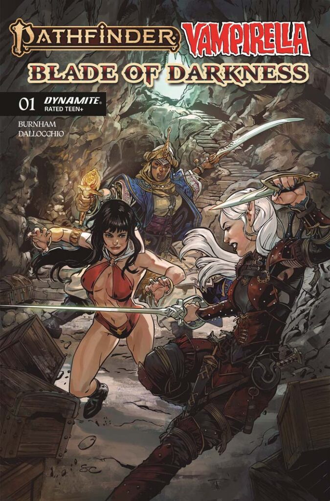 Pathfinder/Vampirella: Blade of Darkness cover by Steven Cummings
