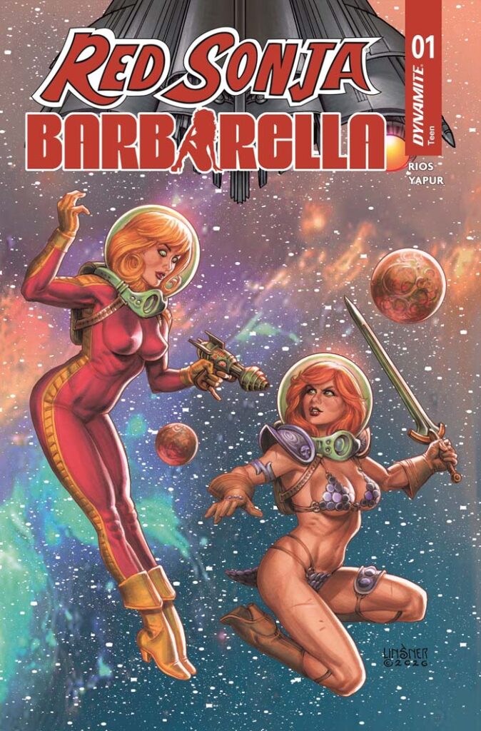 Red Sonja/Barbarella cover