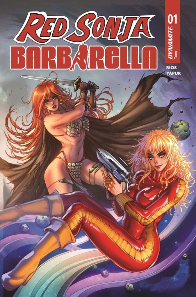 Red Sonja/Barbarella cover