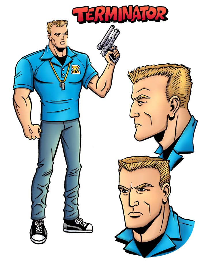 Archie vs. Terminator concept art