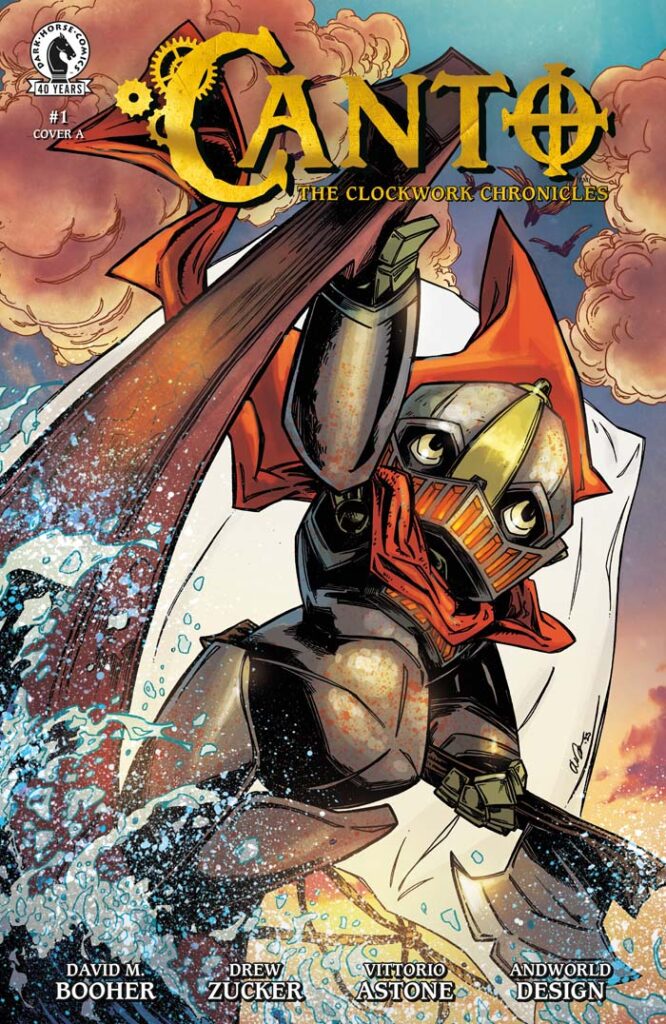 Canto: The Clockwork Chronicles #1 cover by Drew Zucker and Vittorio Astone