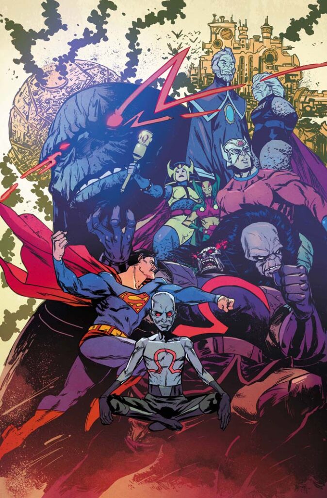 DC All In Saga: Darkseid vs. the World #1 cover by Sanford Greene