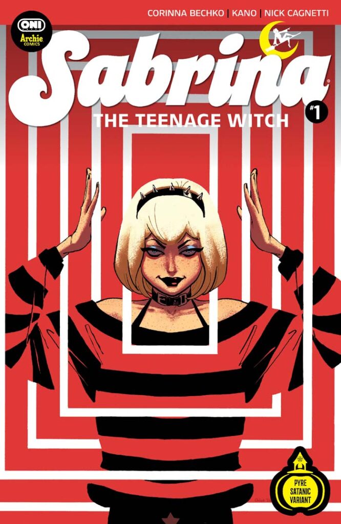 Sabrina #1 Satanic Pyre variant by Chloe Brailsford