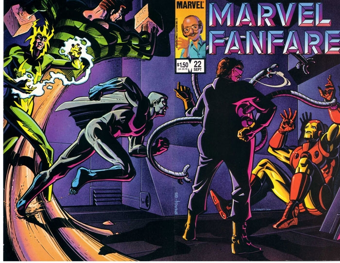 Marvel Fanfare #22 cover by Ken Steacy