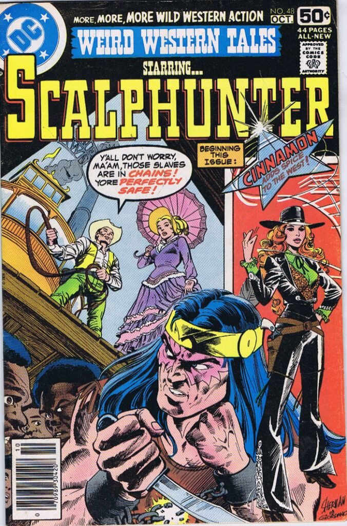 Weird Western Tales #48 cover by Jim Sherman and Dick Giordano
