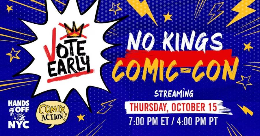 No Kings Comic Con combines pop culture + voting information